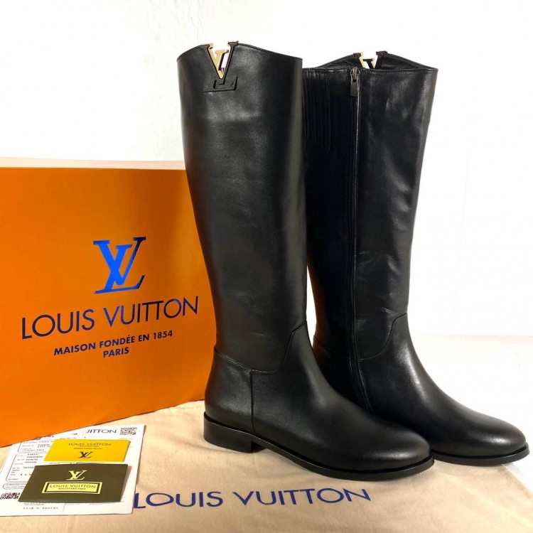 LOUİS VUİTTON HERİTAGE HİGH BOOTS SİYAH